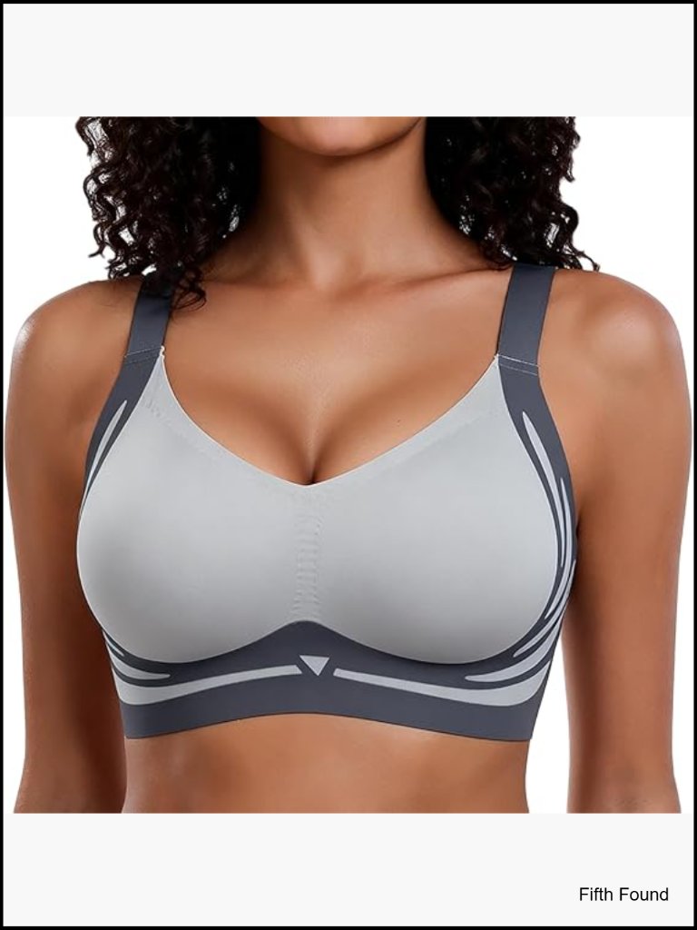 Wireless Push Up Bra Full Coverage Smoothing Anti Sagging No Underwire Comfort